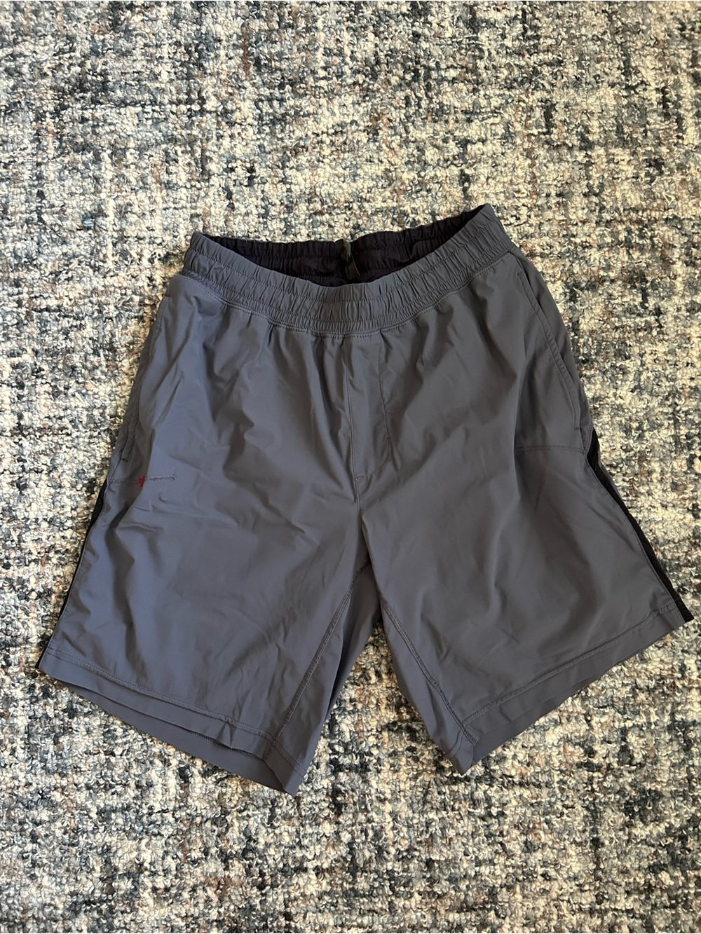 ·Rhone· Mens Gray Built in Compression Athletic Shorts